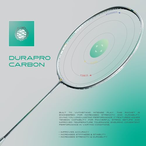 Image of Apacs Super Speed (Unstrung) | World's First 5.5mm Slim Shaft | Aero Box Frame | Durapro Carbon + Power Booster Shaft | 32LBS Max Tension | Slightly Head Heavy | 6U | Made in Vietnam (Silver)