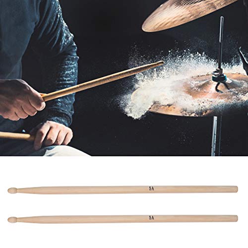 Baquetas de madera de arce con almohadilla para amortiguación de sonido | Bolsa de tela Oxford para baquetas | Reducción de ruido para práctica/actuación | 6 baquetas + 1 almohadilla + 1 bolsa miniatura 2