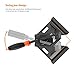 Corner Clamp, TACKLIFE Right Angle Clamp, Aluminum Alloy Body, Swing Jaw, Carbon steel threaded rod for the connect of wood, metal and glass, suitable for DIY Woodworking - HAC3A