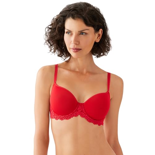 Image of Wacoal Womens Embrace Lace Lightly Padded Underwire Mid Coverage T-Shirt Bra, 853191