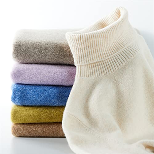 Women's Knit Sweater Cashmere Turtleneck Pullover Top Women's2
