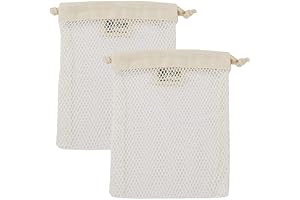 Organic Cotton Mesh Laundry Bag for Delicate Clothes