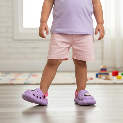 Image of GLJ Little AngelToddler Clogs Slippers, 12 Months to 3 Years, Baby Boy, Waterproof, Lightweight, Cute Cartoon Penguin Design