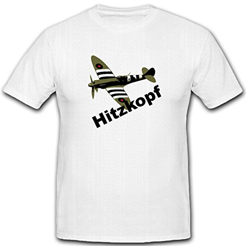 T-Shirt Air Force Usa Supermarine Spitfire Blanc 4XL #4502 pour passionné d'aviation