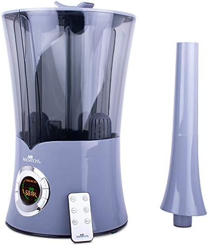 Air Innovations MH-801BA 2.15 Gallon Cool Mist Dual Tank Digital Humidifier with Aromatherapy For Large Rooms Up To 700 Square Feet (Platinum)