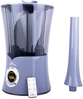 Air Innovations MH-801B-PLAT Smart Dual Tank Ultrasonic Digital Humidifier with Remote 120Hr Run