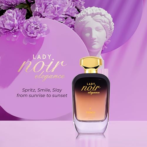 Image of French Factor Lady Noir Perfume For Women With Floral Amber Notes Long Lasting Eau De Parfum Gift For Girls (Pack of 1, 100ml)