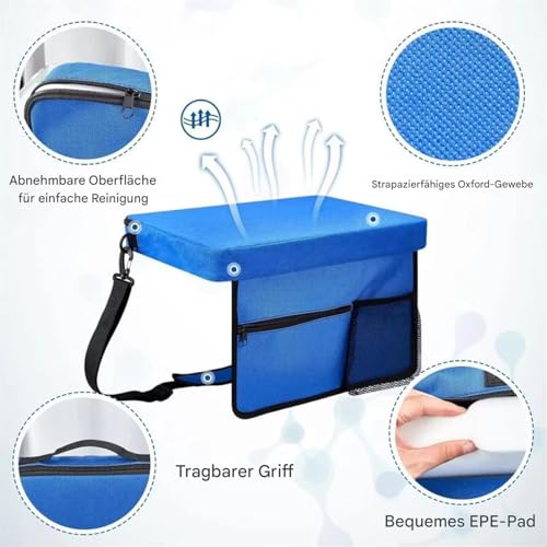 Coussin d'assise pour tribune étanche avec sangle de transport - 6