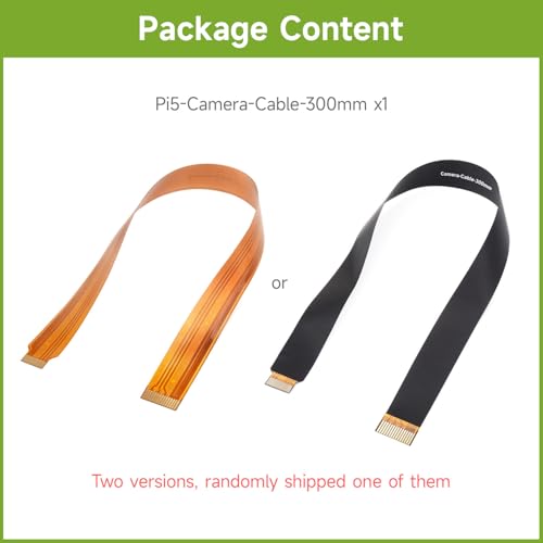 Waveshare CSI FPC Flexible Cable For Raspberry Pi 5, 300mm, 22Pin To 15Pin, Suitable For CSI Camera Modules