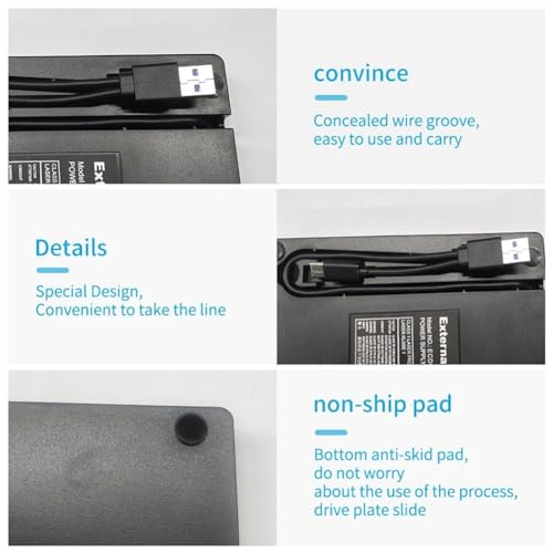 Lectora externa de DVD USB 3.0 portátil para PC miniatura 2
