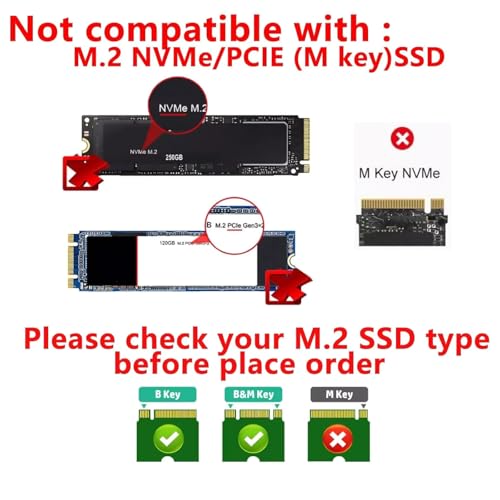 Adaptador MSATA/M.2 NGFF a SATA III para disco duro 2.5" SSD miniatura 7