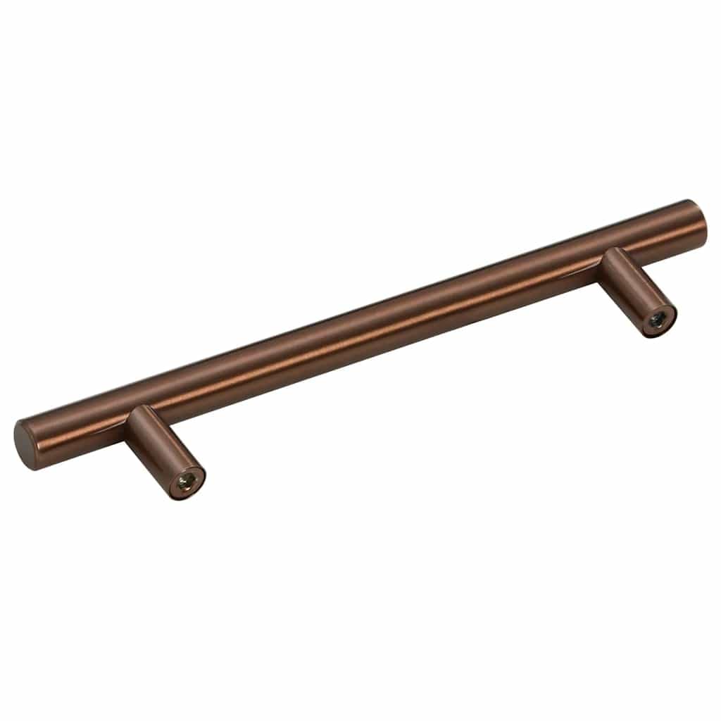 Lot de 10 poignées de meuble en acier inoxydable - Espacement des trous : 128 mm - Pour armoire, tiroir, commode, porte, style vintage rétro industriel