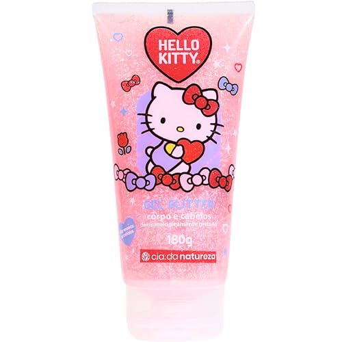 Gel Glitter Corpo e Cabelo Betulla Hello Kitty 180g
