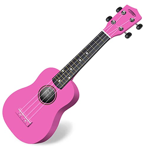 Classic Cantabile US-100 PK Ukulélé soprane rose - Les Beatles, Paul McCartney, John Lennon, RIngo Starr, George Harrison Classic Cantabile US-100 PK Ukulélé soprane rose