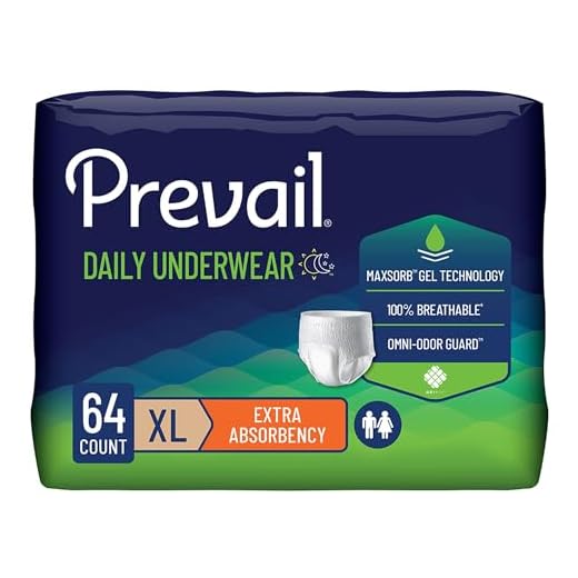 Prevail Adult Incontinence Underwear for Men & Women, Maximum Absorbency, X-Large, 56 Count