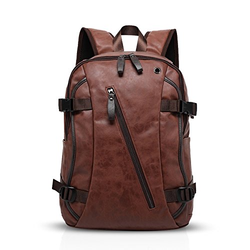 FANDARE Mochila 14 Pulgadas Mochila Portátil Negocios Senderismo Estudiante Viaje Mochila Anti-Robo Hombre/Mujeres Impermeable PU...