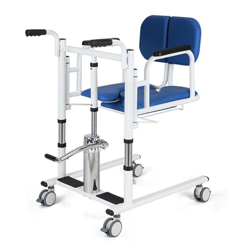 LADECNERHT Hydraulischer Patienten-Transferstuhl Blau