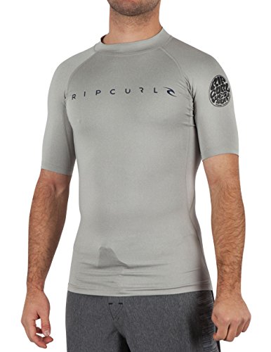 Rip Curl All Time Short Sleeve 50+ UPF Rash Guard Swim Shirt
