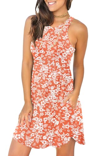 Image of HiMONE Vacation Dresses for Women 2025 Summer Dress Women's Casual Sundresses Casual Beach Petite Sun Dress XS-2XL