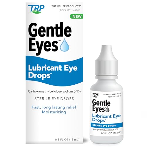 The Relief Products Gentle Eyes Lubricant Eye Drops - 100% Natural Active Ingredients - for Soothing Irritated, Scratchy, Tired, and Dry Eyes - 0.5 flz oz