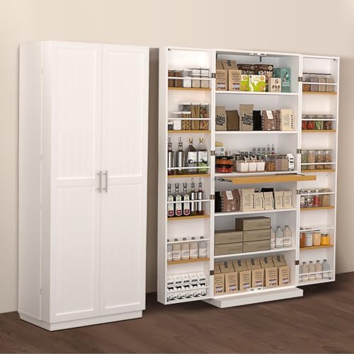 Rumiiro 72" Farmhouse Pantry Cabinet