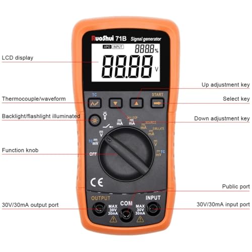 Image of Signal Generator 4-20ma Current Voltage Analog Signal Source Handheld Process Calibrator Voltage Current Signal Generator