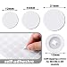 Eersida 100 Pcs Screw Covers Plastic Self Tapping and 580 Pieces Self Adhesive Furniture Screw Hole Cover Stickers for Wood Furniture(White)