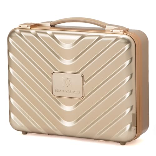 Estuche de viaje para maquillaje con espejo LED ajustable de 3 colores 4