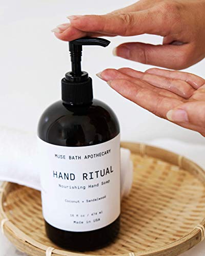 Muse Bath Apothecary Hand Ritual - Aromatic and Nourishing Hand Soap, 16 oz, Infused with Natural Essential Oils - Aloe + Eucalyptus + Lavender, 2 Pack