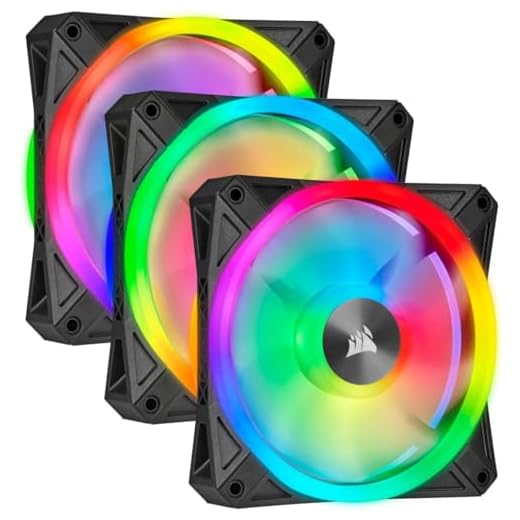 Corsair QL Series, Ql120 RGB, 120mm RGB LED Fan, Triple Pack with Lighting Node Core, Black, Compatible with Desktop