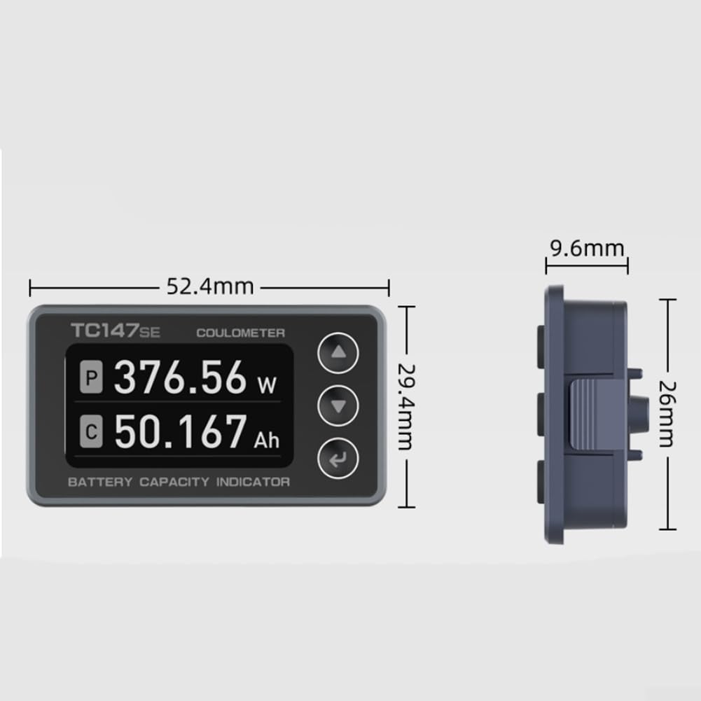 Wattmètre numérique 6-60 V double écran (A)