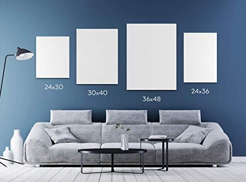 Amazon Com Arteza Stretched Canvas Pack Of 2 30 X 40 Inches Blank White Canvases 100 Cotton 8 Oz Gesso Primed Art Supplies For Acrylic Pouring And Oil Painting