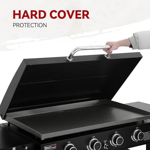 Image of Royal Gourmet GB4000P 4 Burner Propane Gas Griddle, Hard Cover, Side Tables