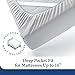 Cosy House Collection Luxury Bamboo Sheets - Blend of Rayon Derived from Bamboo - Cooling & Breathable, Silky Soft, 16-Inch Deep Pockets - 4-Piece Bedding Set - King, Grey