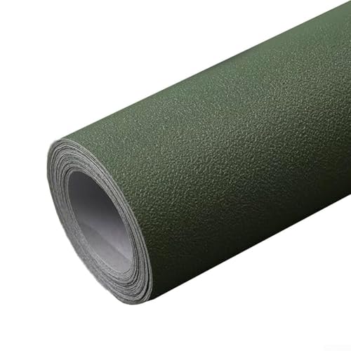 Rotolo di carta da parati resistente all'umidità e allo sporco in PVC verde matcha, progettato per una protezione impermeabile e resistente in camera da letto e spazi commerciali (40 x 300 cm)