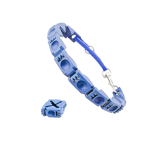 1TO3GOUpgrade Adjustable Dog Training Collar with 4 Extra Links for Medium Large and X-Large Dogs Suitable for Dogs with Neck Sizes of 16 Inches or Larger (Seamless Ring-4 Extra Links)
