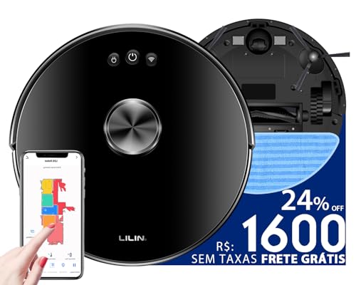 Robô Aspirador de Pó XR500 LILIN Dual Voltage, Versão 2025 Mapa de Memória Multicamada, Área de Plan