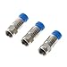 Davitu Electrical Equipments Supplies - 10 Pcs F Type RG6 Coaxial Connector O-Ring 75-5 Compression Tool Fitting Cable R27