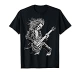 Skeleton Guitar Guy Rock and Roll Band Rock On T-Shirt