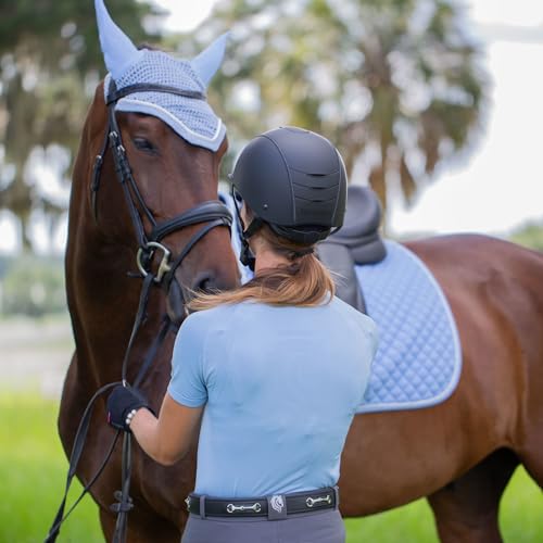 Equinavia Gardian Riding Helmet - Lightweight, Low-Profile Design with Airflow Vents, Easy-Adjust Dial, Removable Coolmax® Liner, ASTM F1163-23/SEI Certified - Black - S/M - Thumbnail 3