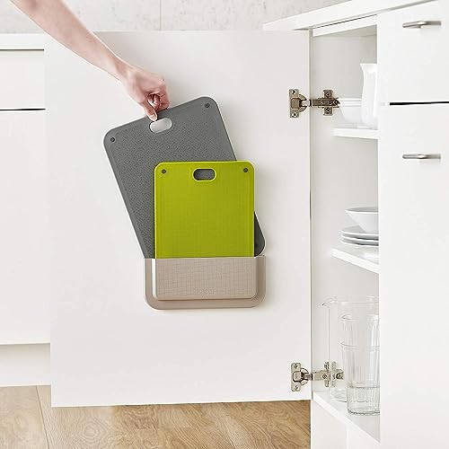 Conjunto de tábua de corte com alça e com estojo Suporte de porta armazenamento 3M adesivo para pare