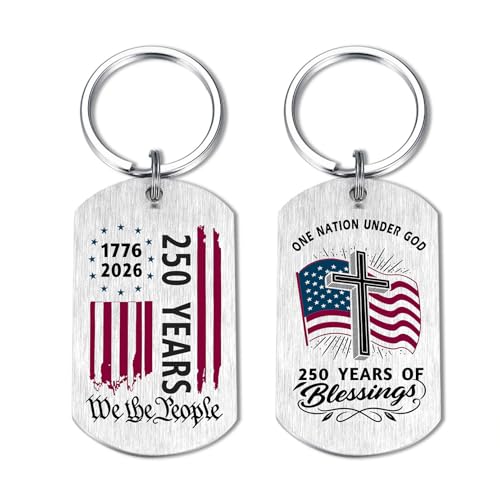 Yobent USA 250th Anniversary Merchandise, 250 Years America Keychain