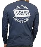 Clark Foam CA Blanks Long Sleeve T-Shirt (XL) Navy