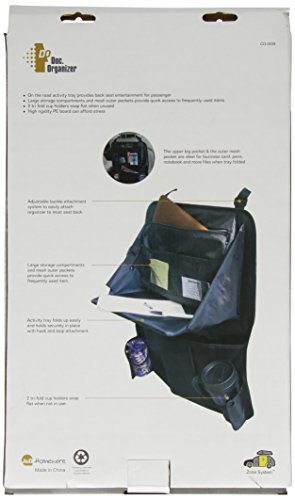 AUTO-STYLE AutoStyle ComfortLine Table + Organizing bag incl. cup holders, Black - Image 2