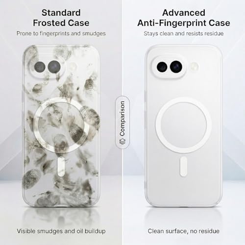 Image of amazon basics Luxury Paper Thin Back Case Cover for Google Pixel 10A 5G | Matte Finish | Compatible with magsafe | (White, Google Pixel 10A 5G)