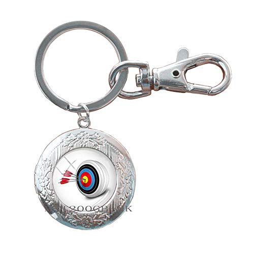 Preisvergleich Produktbild Sport-Bogenschießen-Schlüsselanhän... Bogenschießen-Geschenk, Sportliebhaber, Schmuck, Bogenschießen-Schlüsselanhänger MT375
