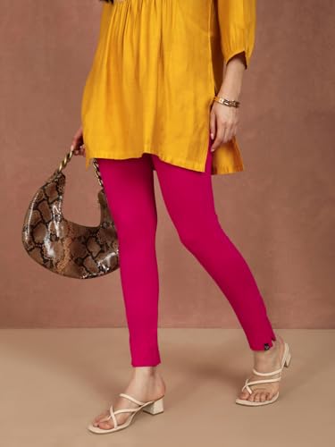 Image of TWIN BIRDS Women Cotton Blend Kurti Pants | Sleek Ethnic Daily Trousers
