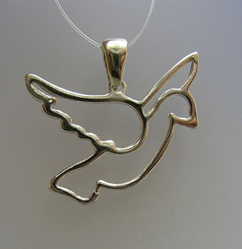 Pendentif pigeon en argent massif 925, un bijou ciselé d'exception - 2