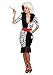 Dreamgirl Women's Dalmatian Diva, Black/White, M