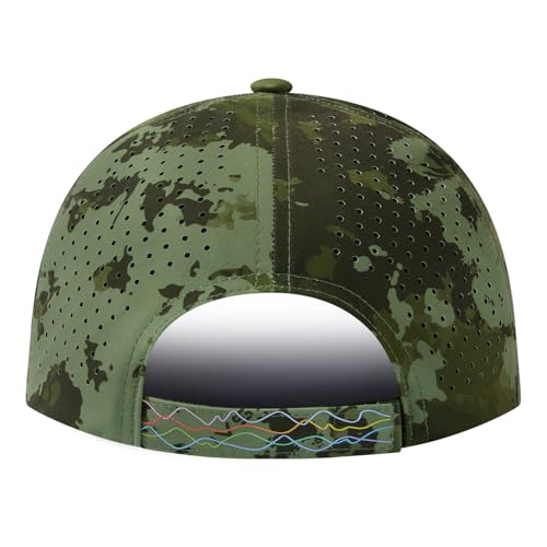 Image of UPF 50+ Performance Water Resistant Baseball Cap Lightweight Breathable Hat Golf Running Boat Hiking for Men Women